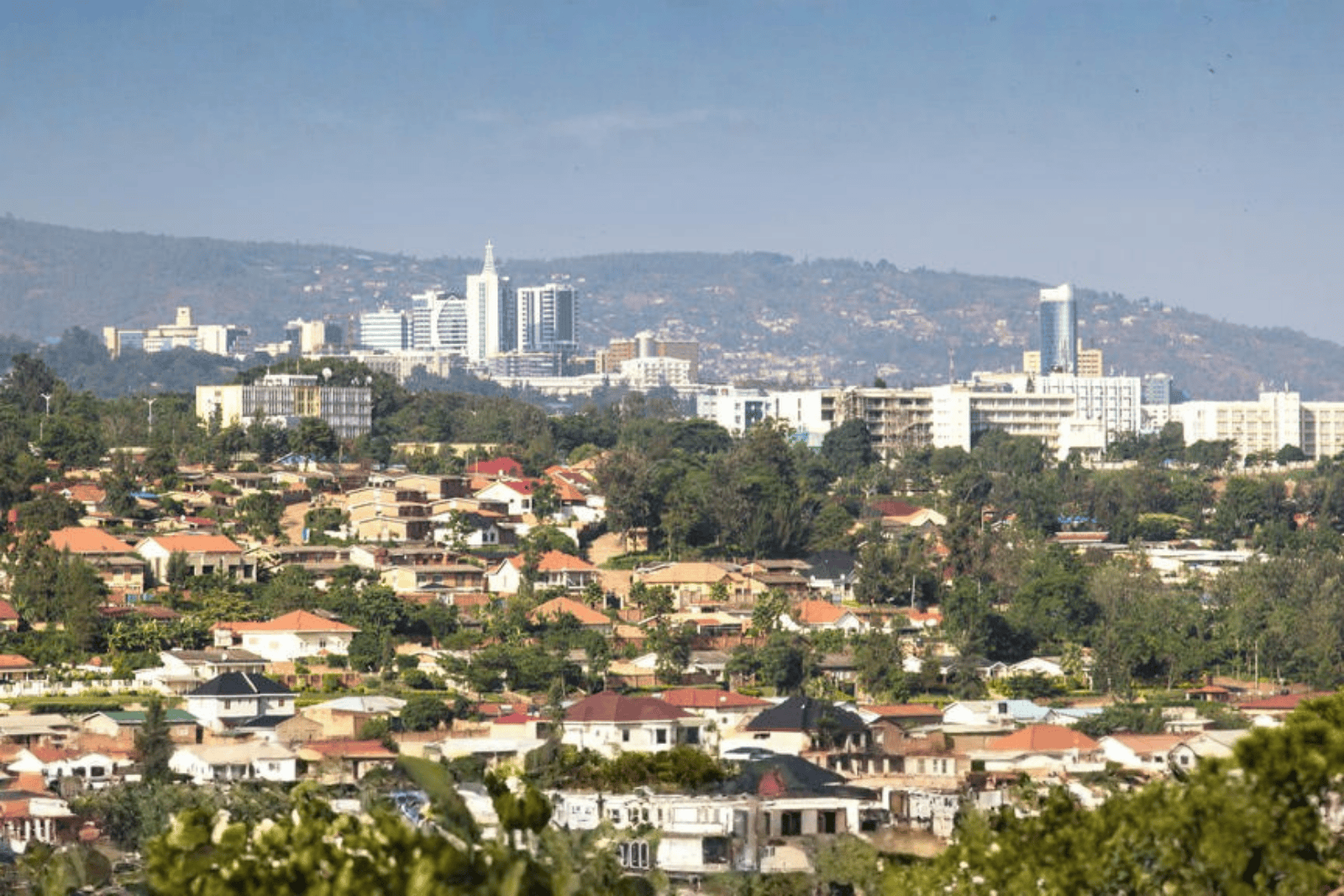 Vista urbana de Kigali en Ruanda dentro de un viaje privado